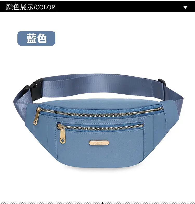 Blue Waterproof Travel Waist Bag for Men Women — feature 22