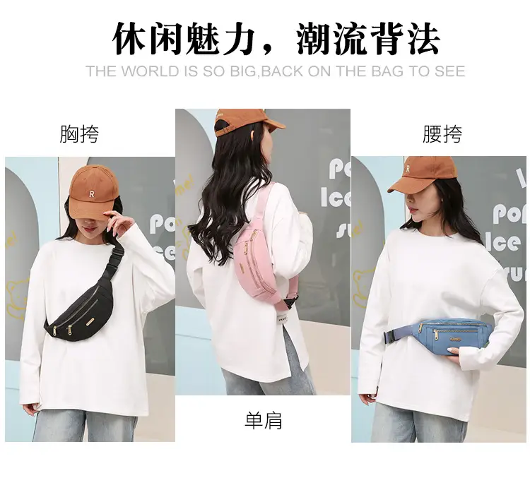 Blue Waterproof Travel Waist Bag for Men Women — feature 6