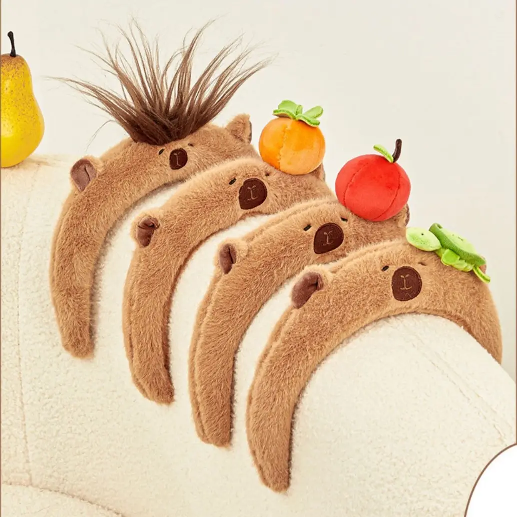 Plush Skull Top Headband with Apple Decor for Girls - Image 14