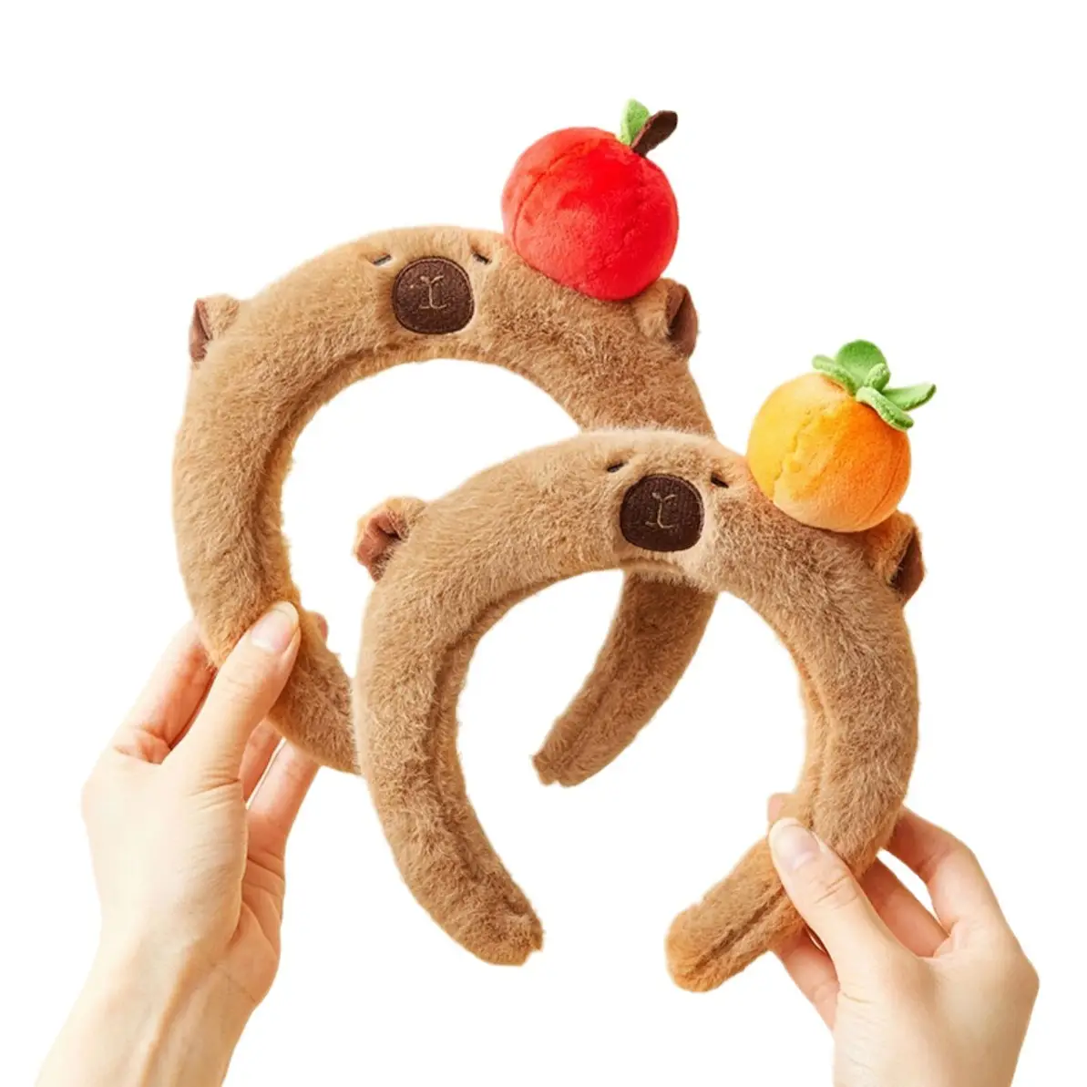 Plush Skull Top Headband with Apple Decor for Girls - Image 16