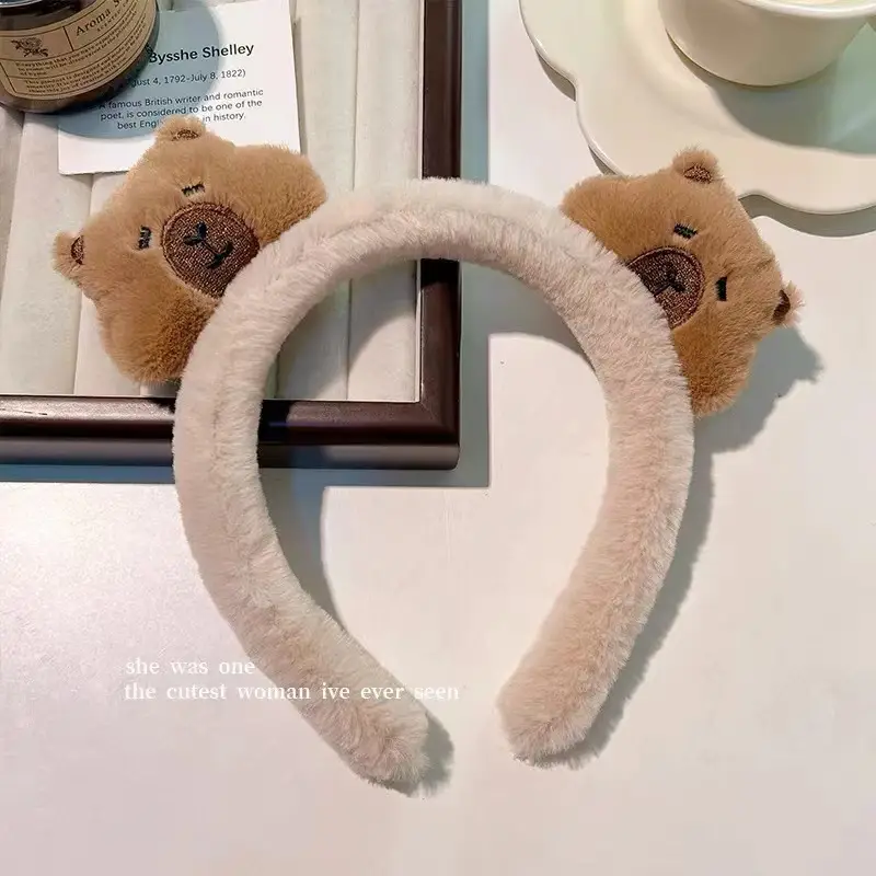 Plush Skull Top Headband with Apple Decor for Girls - Image 8