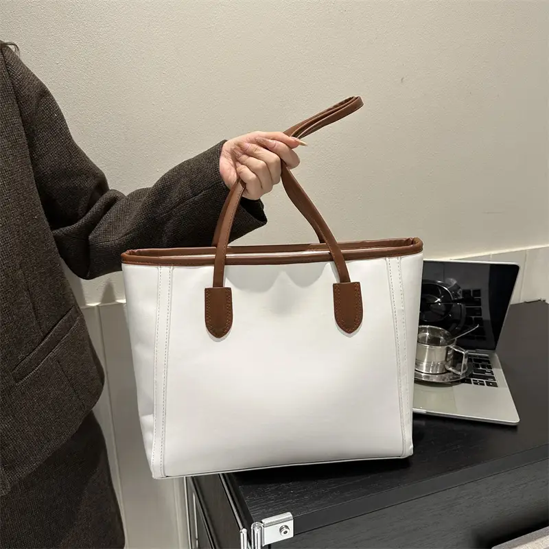 Korean Style Textured Shoulder Bag Brown 2023 - Image 4