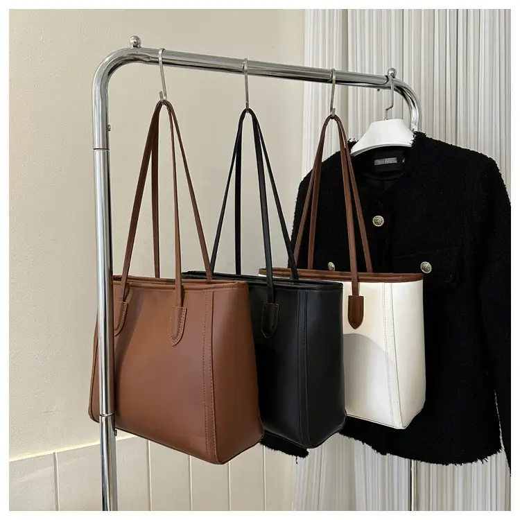 Korean Style Textured Shoulder Bag Brown 2023 — feature 20