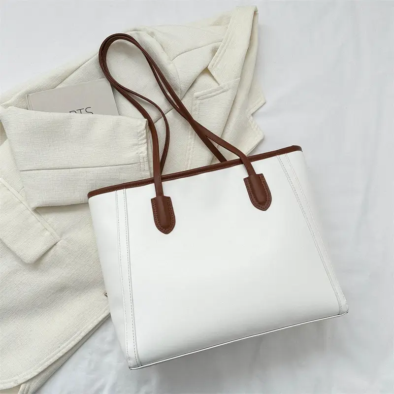 Korean Style Textured Shoulder Bag Brown 2023 - Image 2