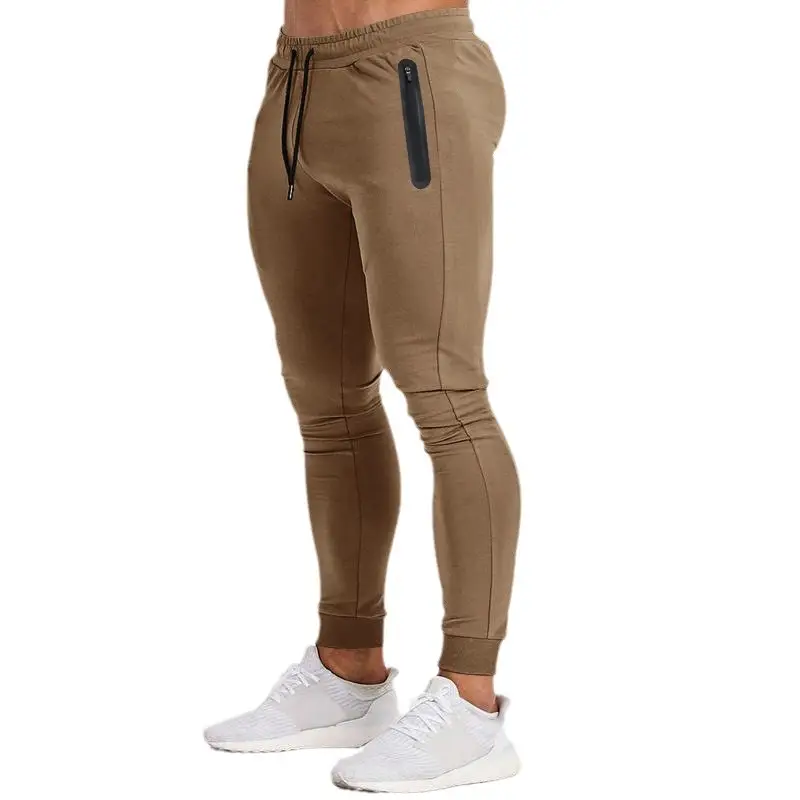 Men's Grey Elastic Fitness Pants Spring Summer Casual - Image 9
