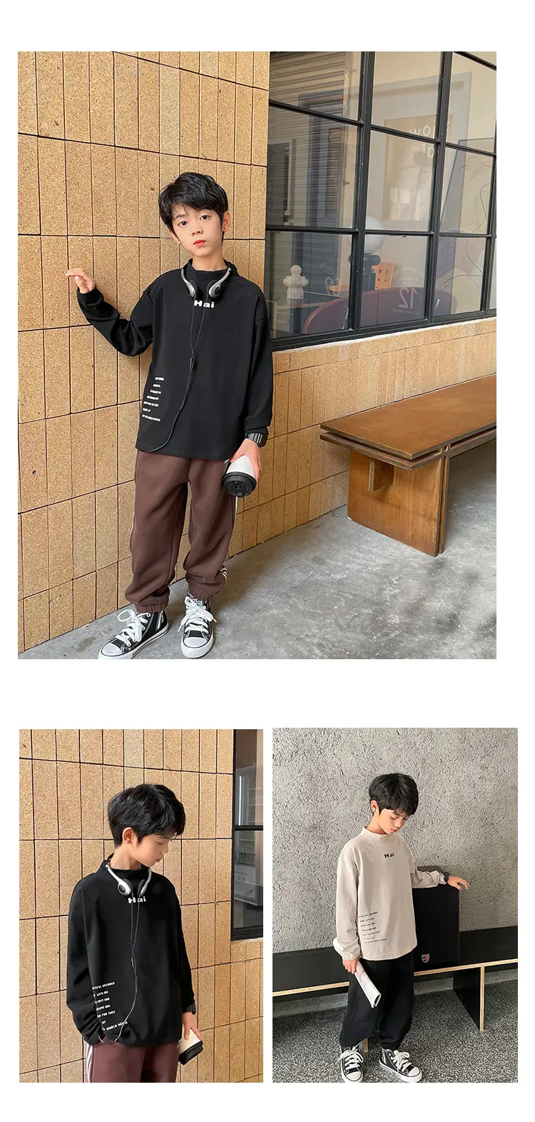 Boys Long Sleeve T-Shirt White German Velvet 2025 — feature 8