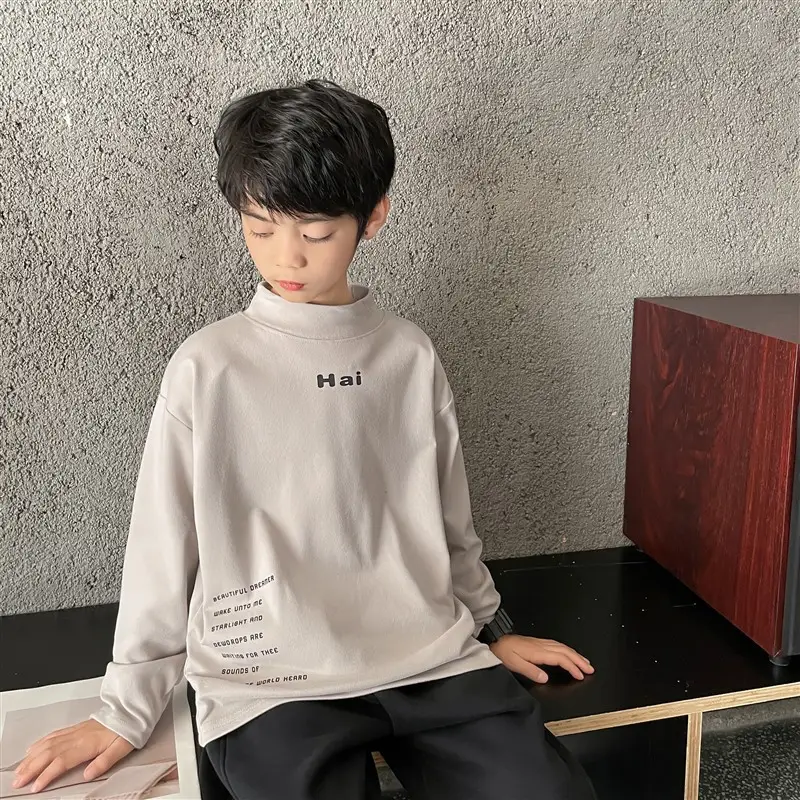 Boys Long Sleeve T-Shirt White German Velvet 2025 - Image 4