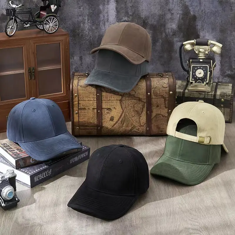 Korean Style Beige Big Head Cap for Women Men - Image 12