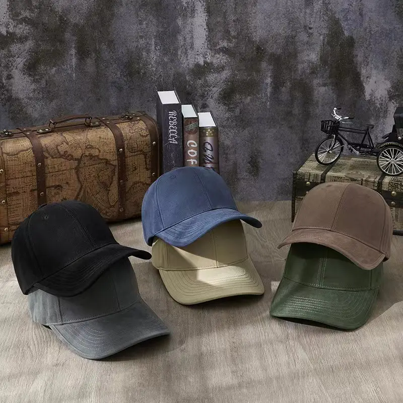 Korean Style Beige Big Head Cap for Women Men - Image 13