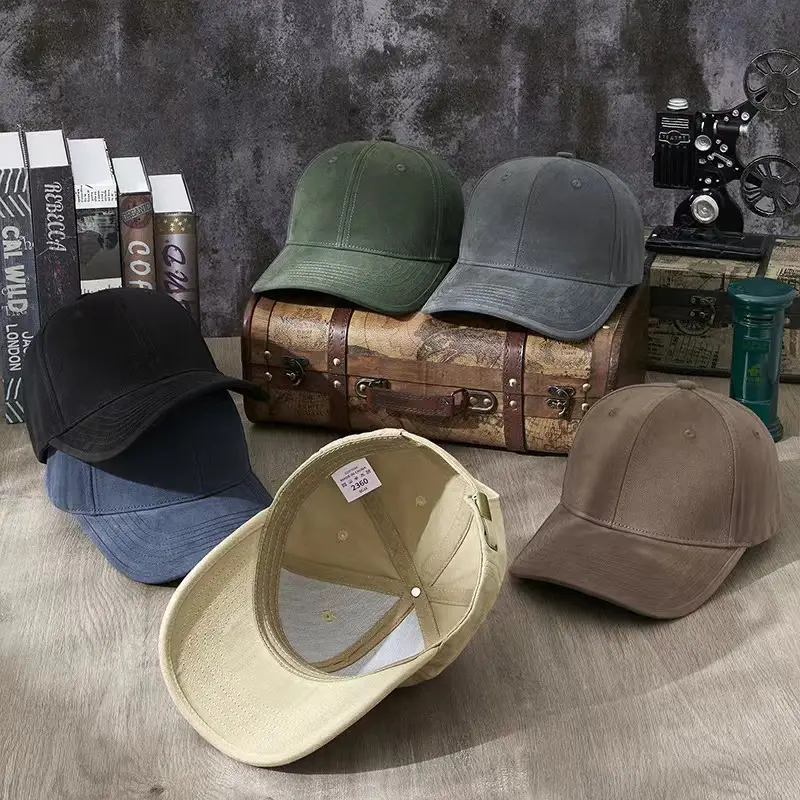 Korean Style Beige Big Head Cap for Women Men - Image 14