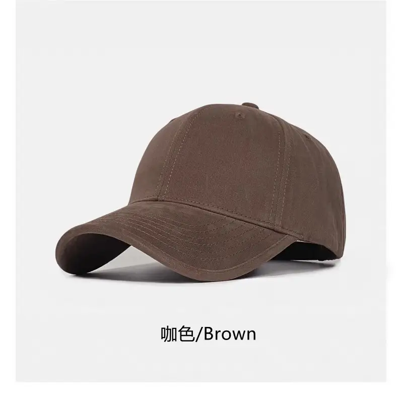 Korean Style Beige Big Head Cap for Women Men — feature 16