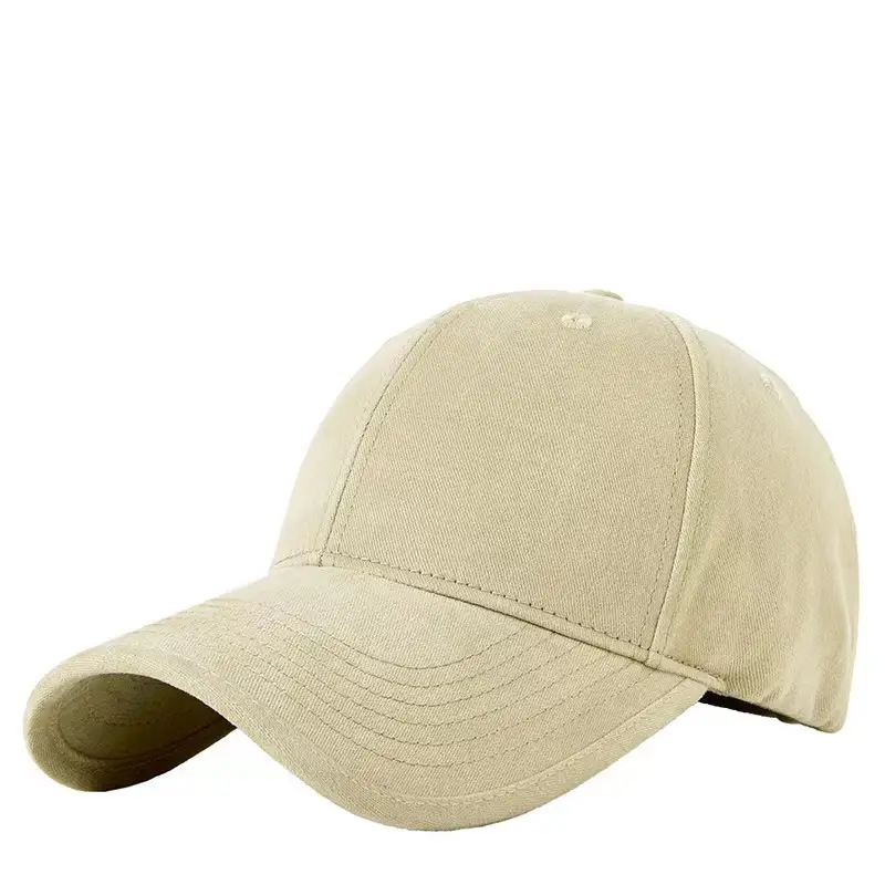 Korean Style Beige Big Head Cap for Women Men - Image 6