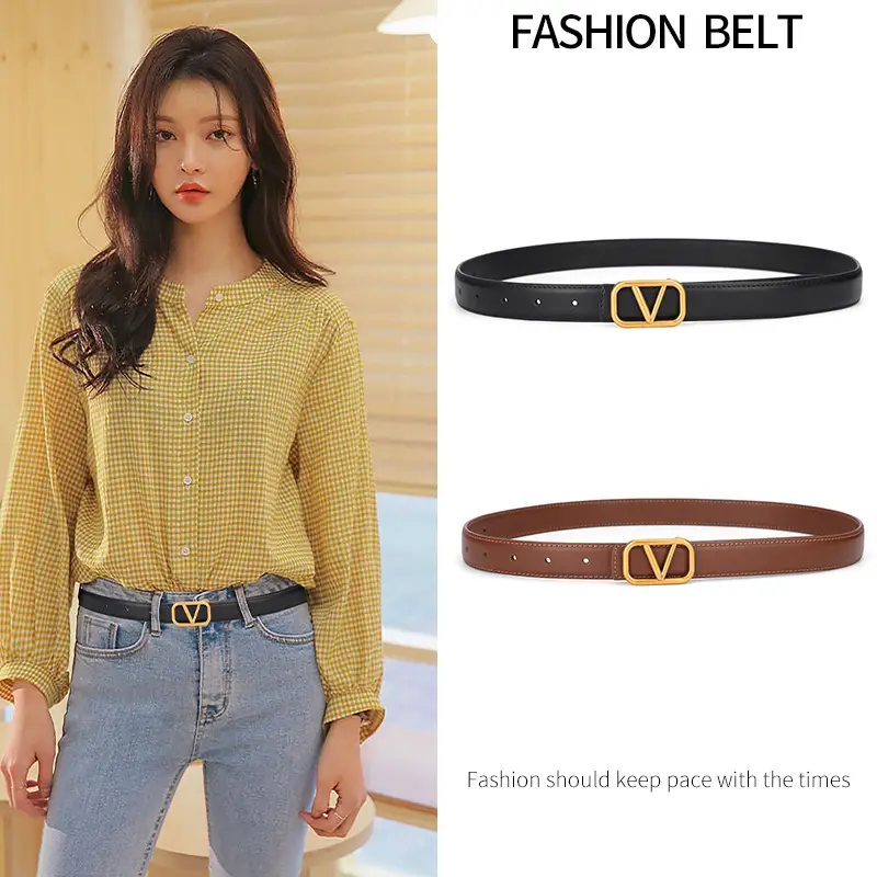 V-Braceled Bronze Belt for Women 100cm - Image 8