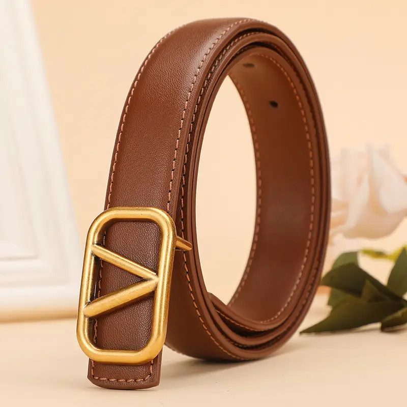 V-Braceled Bronze Belt for Women 100cm - Image 2