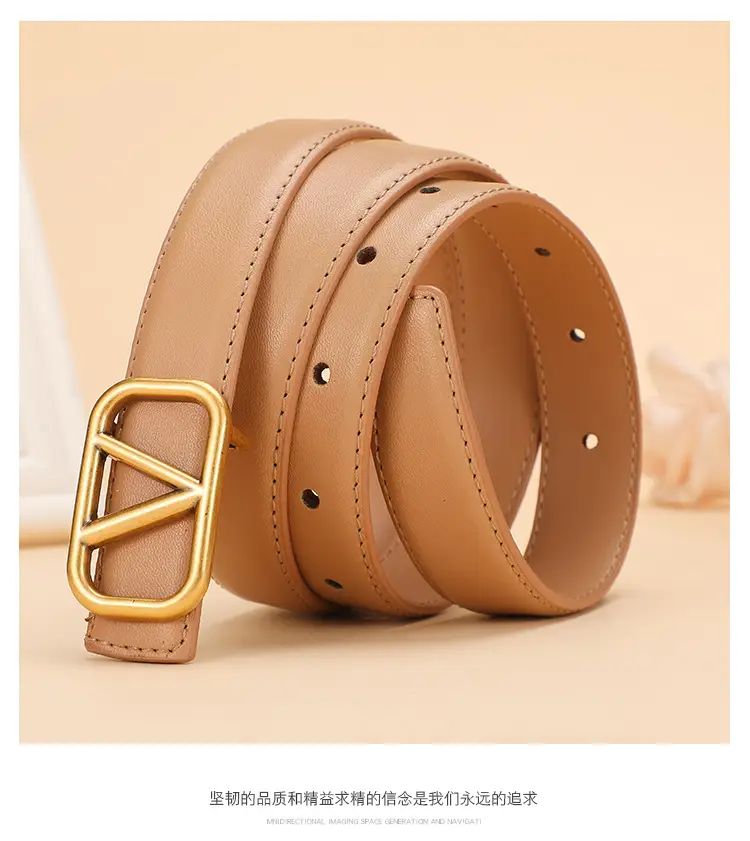 V-Braceled Bronze Belt for Women 100cm — feature 10