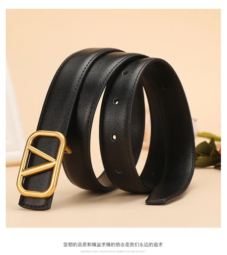 V-Braceled Bronze Belt for Women 100cm — feature 11