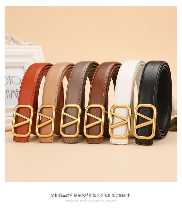 V-Braceled Bronze Belt for Women 100cm — feature 13