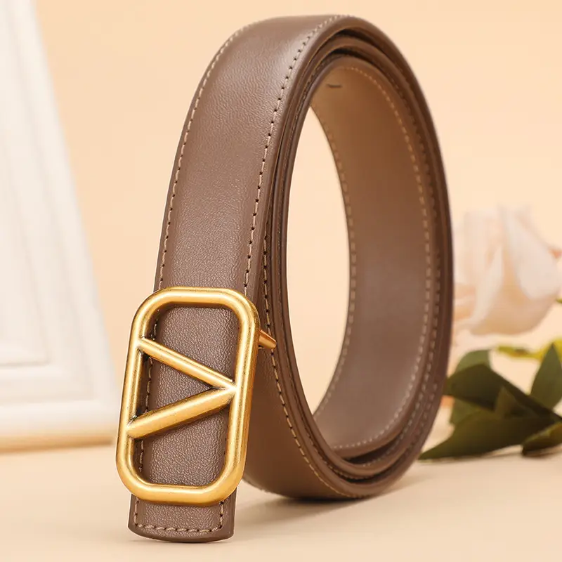 V-Braceled Bronze Belt for Women 100cm - Image 3