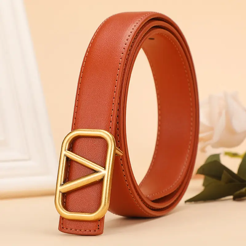 V-Braceled Bronze Belt for Women 100cm - Image 5