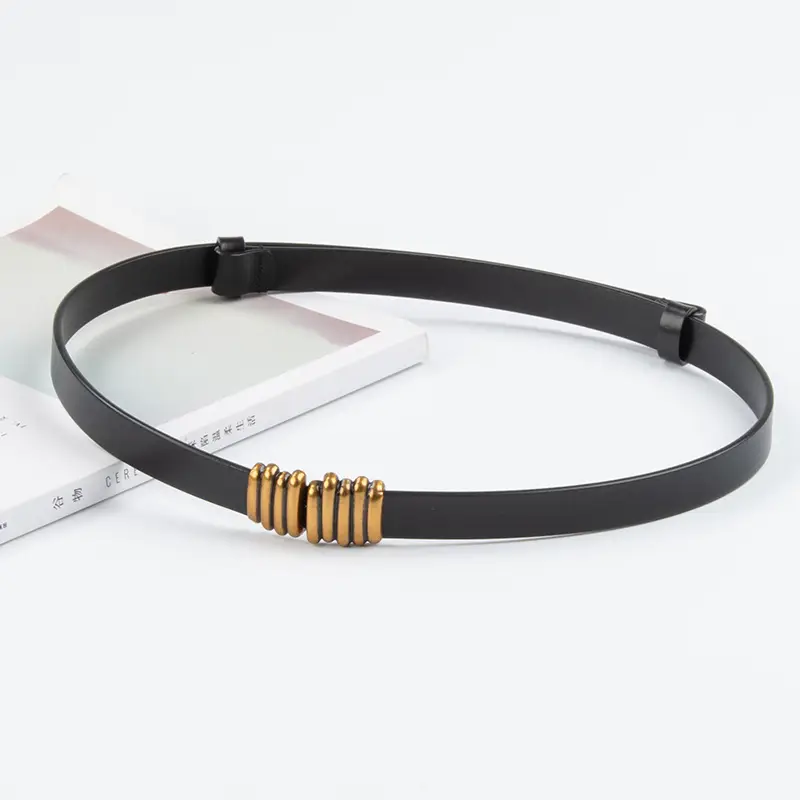 Women's Genuine Leather Belt for Cowhide Dress Coat Jacket Suit