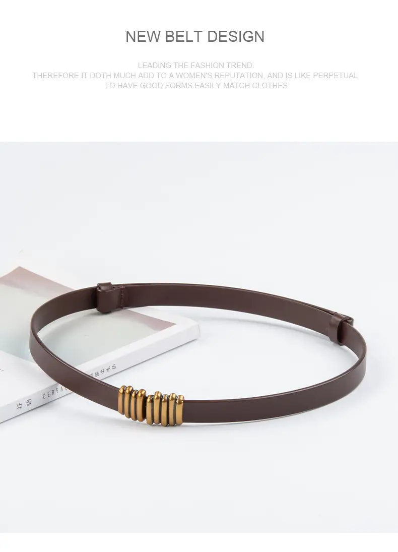Women's Genuine Leather Belt for Cowhide Dress Coat Jacket Suit — feature 11