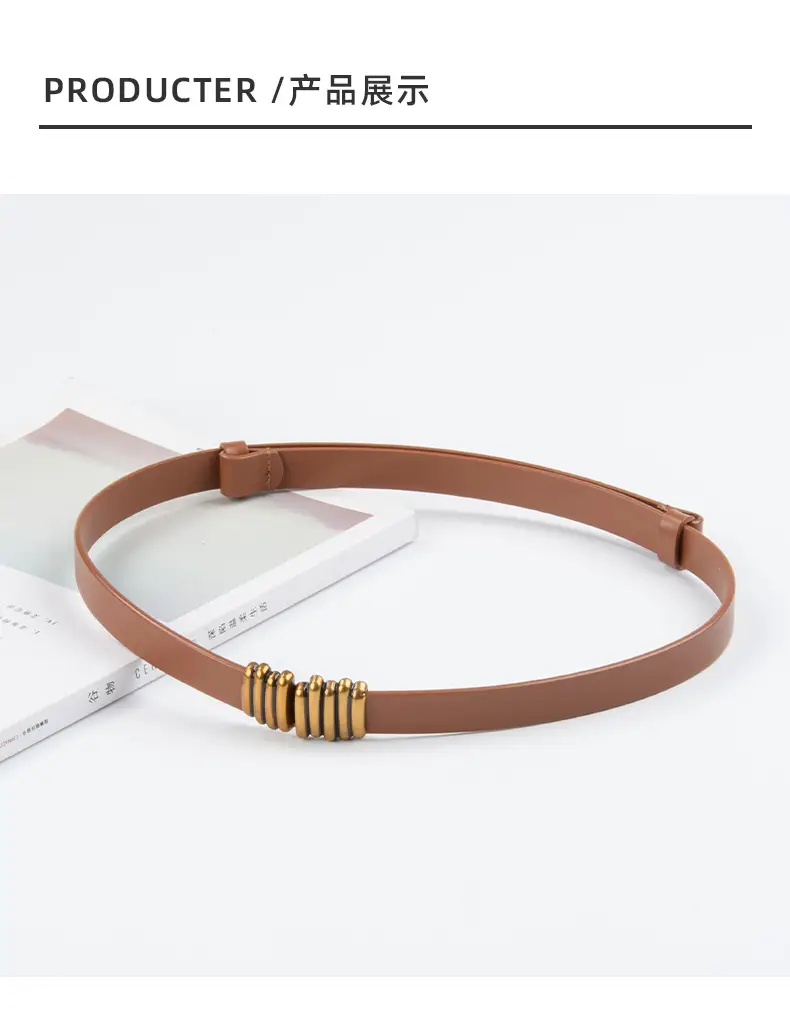 Women's Genuine Leather Belt for Cowhide Dress Coat Jacket Suit — feature 9