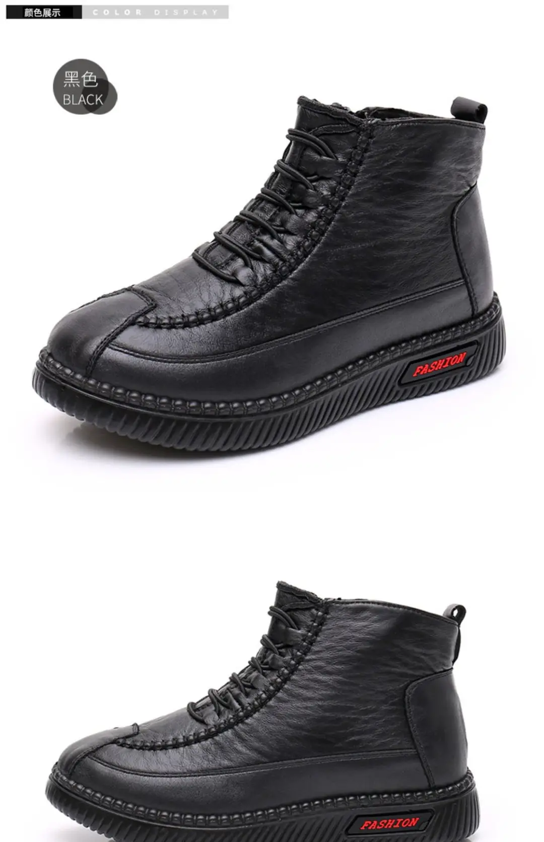 Winter old Beijing cloth shoes women's cotton shoes middle-aged and elderly fleece-lined thick warm mom shoes flat non-slip Grandma cotton boots — feature 28