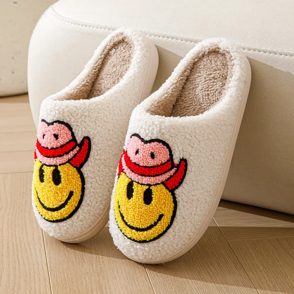 Cross-Border New In-Stock Home Warm Winter Cotton Slippers for Couples, Men and Women, Christmas Towel Embroidered Slippers, Dropshipping — feature 11