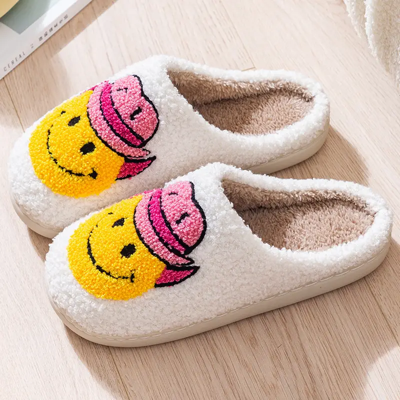 Cross-Border New In-Stock Home Warm Winter Cotton Slippers for Couples, Men and Women, Christmas Towel Embroidered Slippers, Dropshipping — feature 7