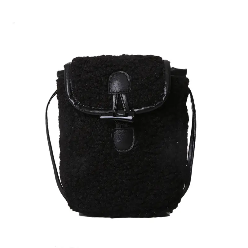 Lamb Wool Shoulder Messenger Bag Women Winter 2023 - Image 6