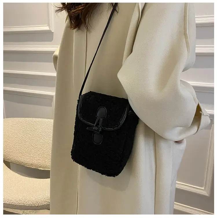 Lamb Wool Shoulder Messenger Bag Women Winter 2023 β feature 14