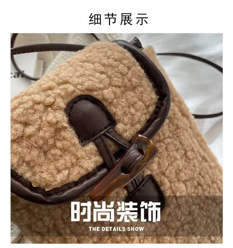 Lamb Wool Shoulder Messenger Bag Women Winter 2023 β feature 2