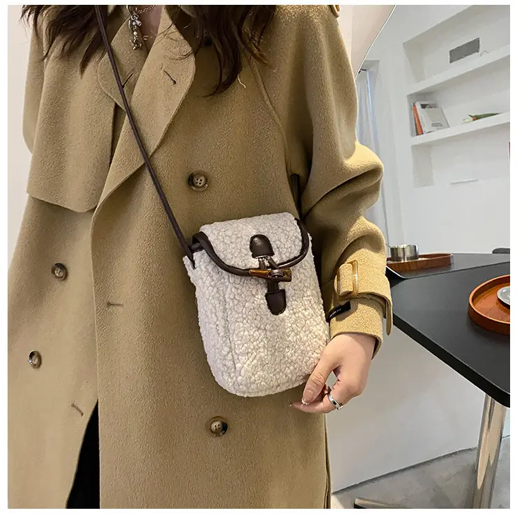 Lamb Wool Shoulder Messenger Bag Women Winter 2023 β feature 22