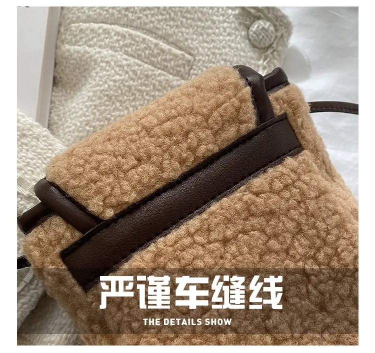 Lamb Wool Shoulder Messenger Bag Women Winter 2023 β feature 4