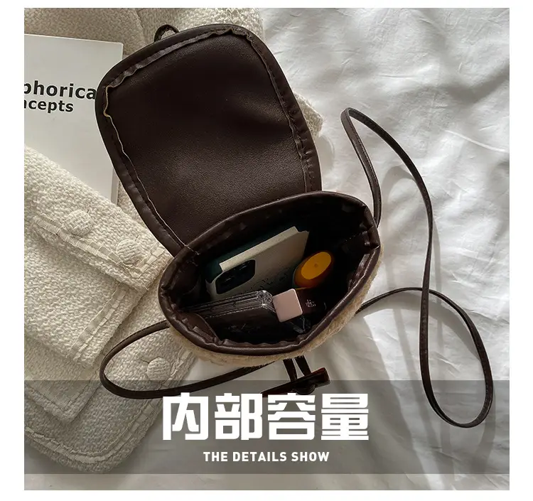 Lamb Wool Shoulder Messenger Bag Women Winter 2023 β feature 5