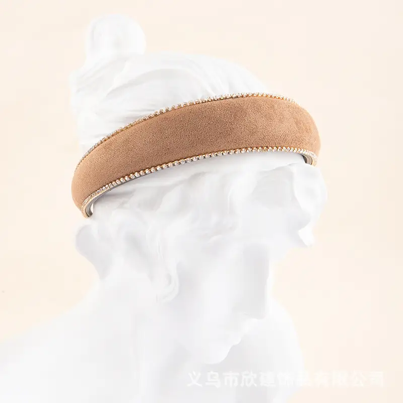 Cross-border rhinestone velvet headbands for women — feature 13