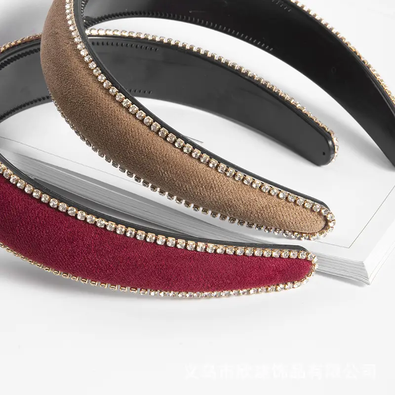 Cross-border rhinestone velvet headbands for women — feature 20