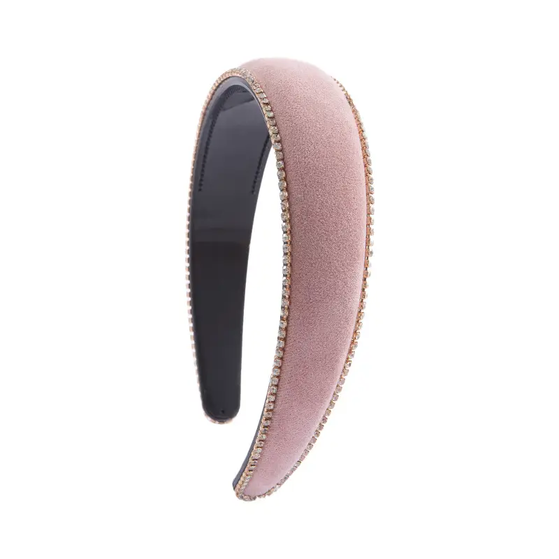 Cross-border rhinestone velvet headbands for women