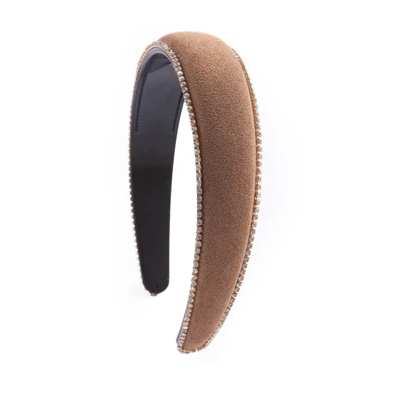 Cross-border rhinestone velvet headbands for women