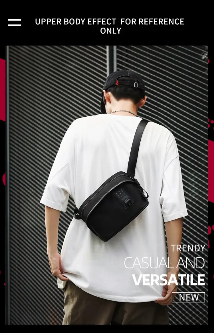 Men's Fashion Chest Bag Mobile Phone Commuter Bag — feature 2