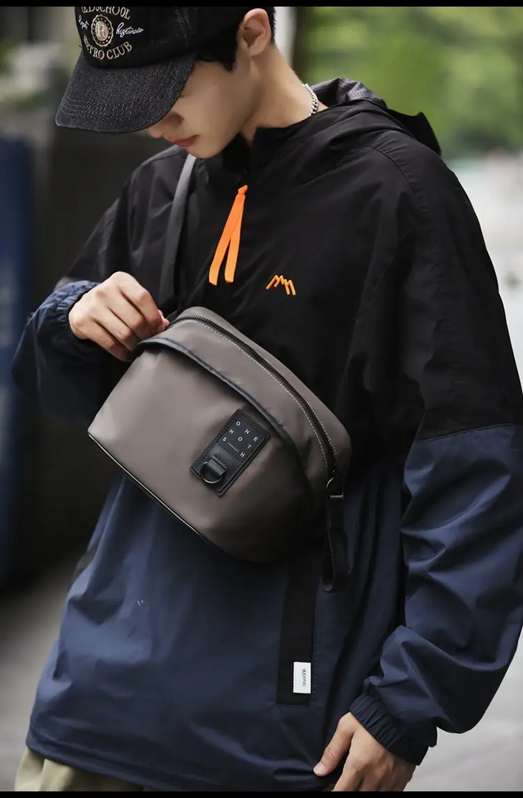 Men's Fashion Chest Bag Mobile Phone Commuter Bag — feature 21