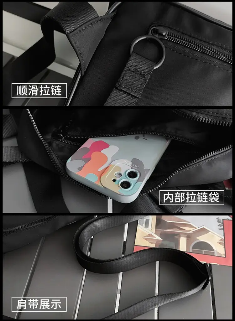 Men's Fashion Chest Bag Mobile Phone Commuter Bag — feature 42