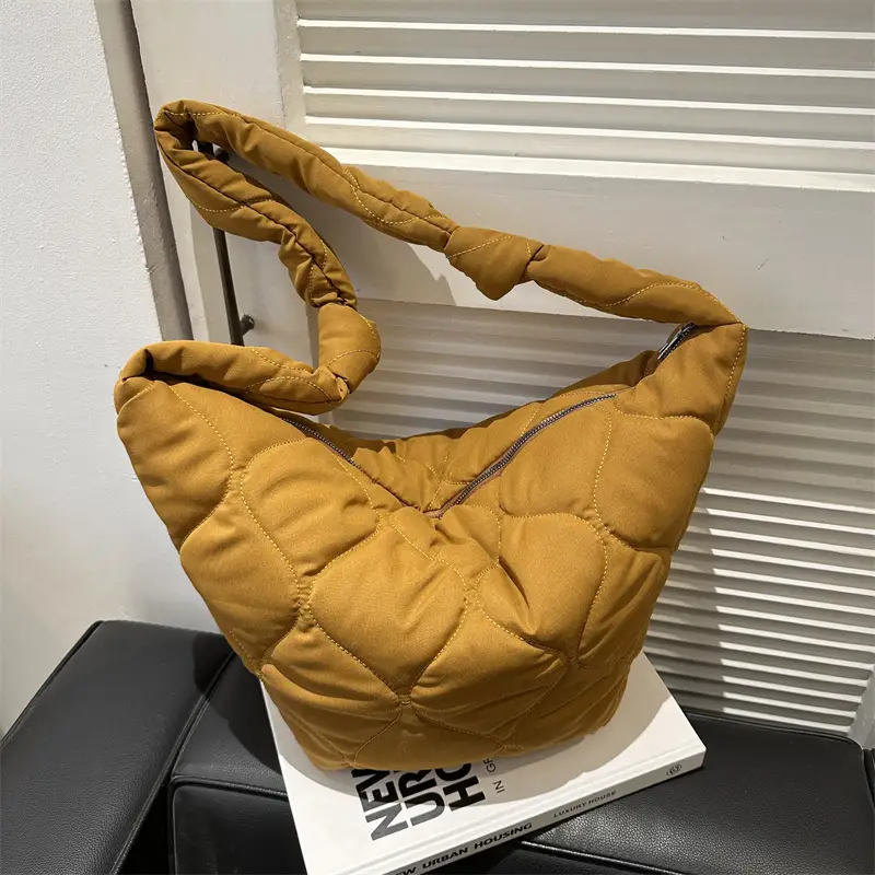 2026 Quilted Cotton Bag for Women Large Capacity Korean Style - Image 9