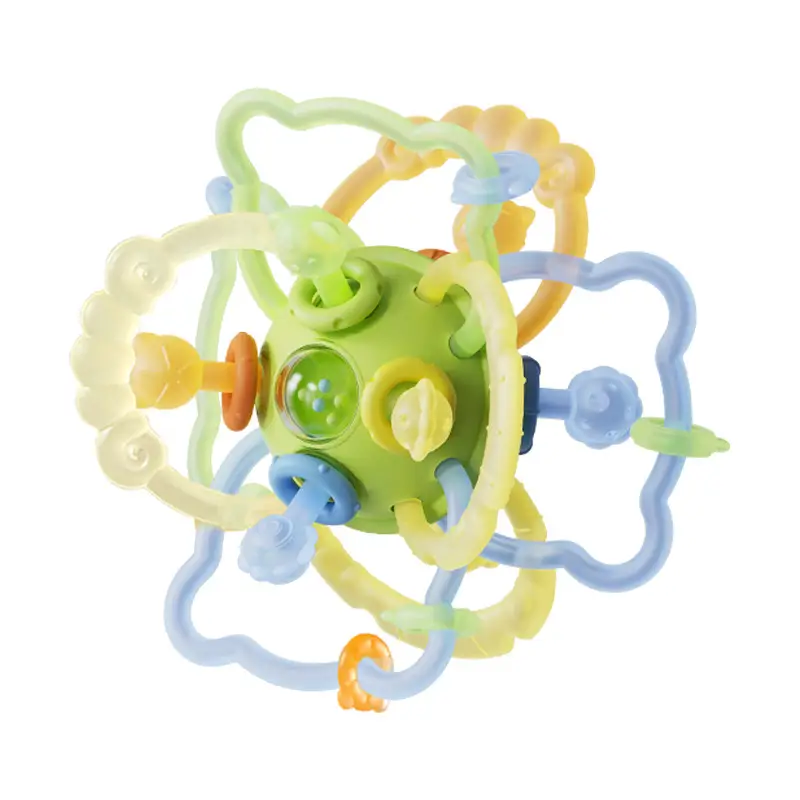 Baby Handball Silicone Bite Rattle Atomic Ball - Image 3