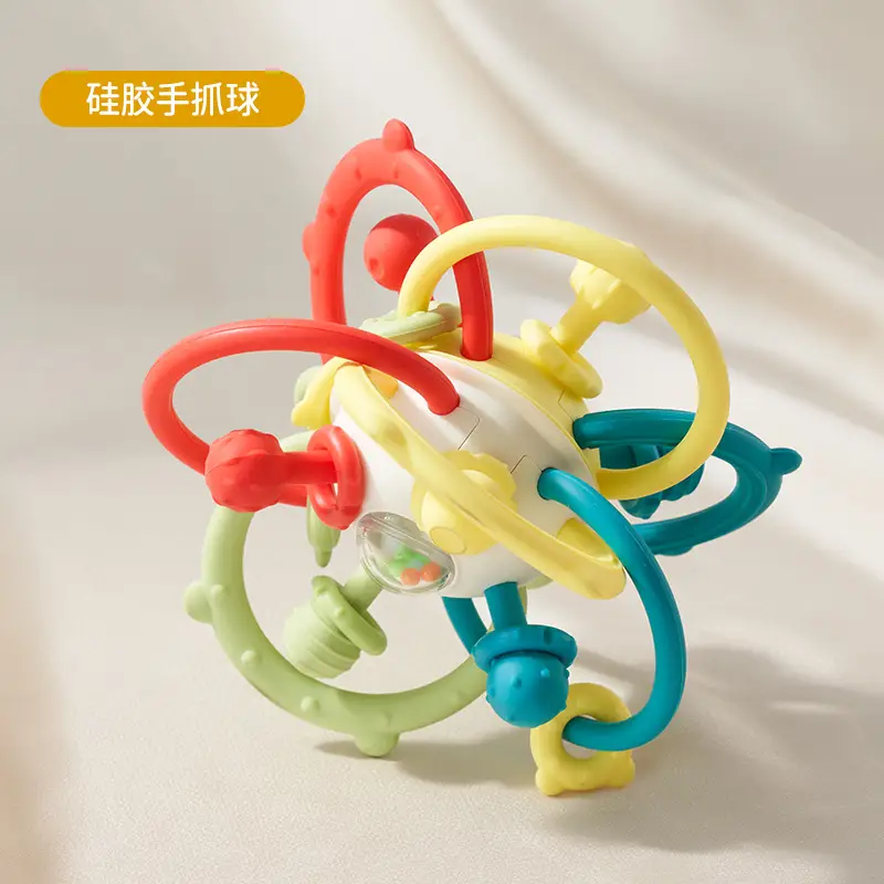 Baby Handball Silicone Bite Rattle Atomic Ball - Image 5