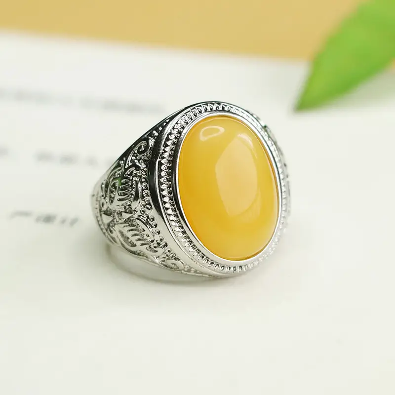 Vintage Honey Wax Knuckle Ring with S3120413 Design - Image 3