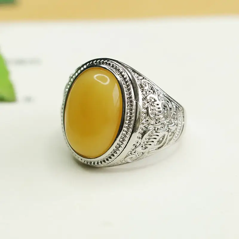 Vintage Honey Wax Knuckle Ring with S3120413 Design - Image 4