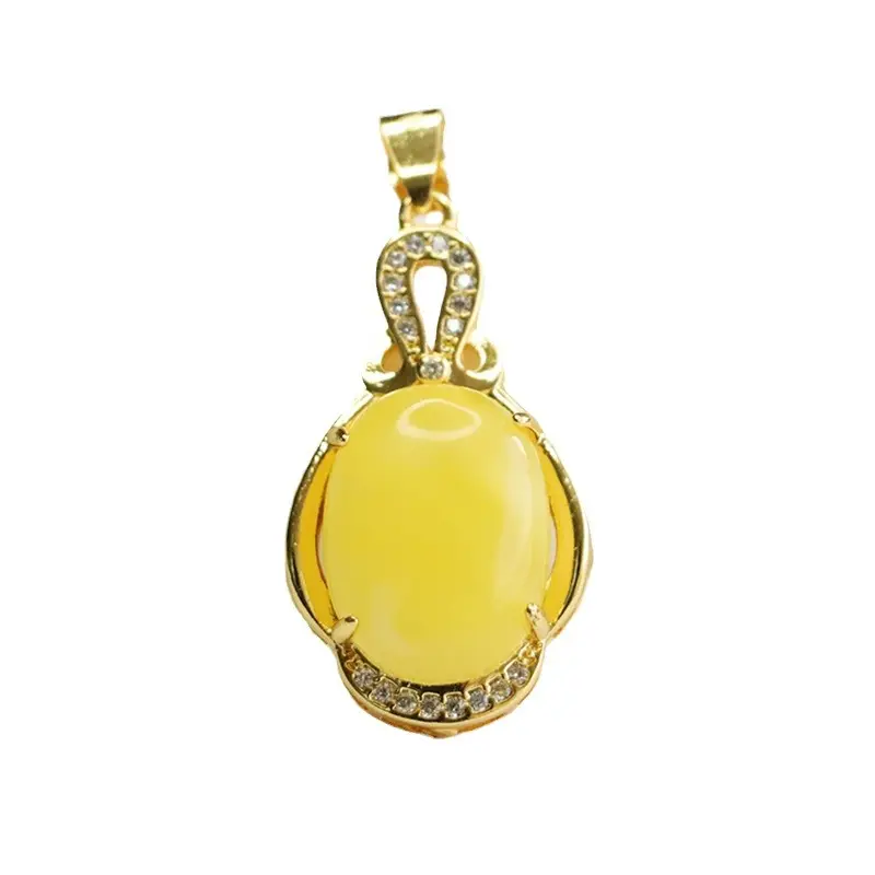 Yellow Honey Necklace Women Ancient Style Jewelry - Image 6