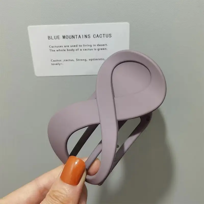 Matte 8-Shape Geometric Hair Clip for Women
