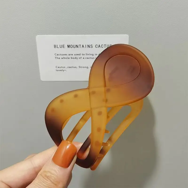 Matte 8-Shape Geometric Hair Clip for Women